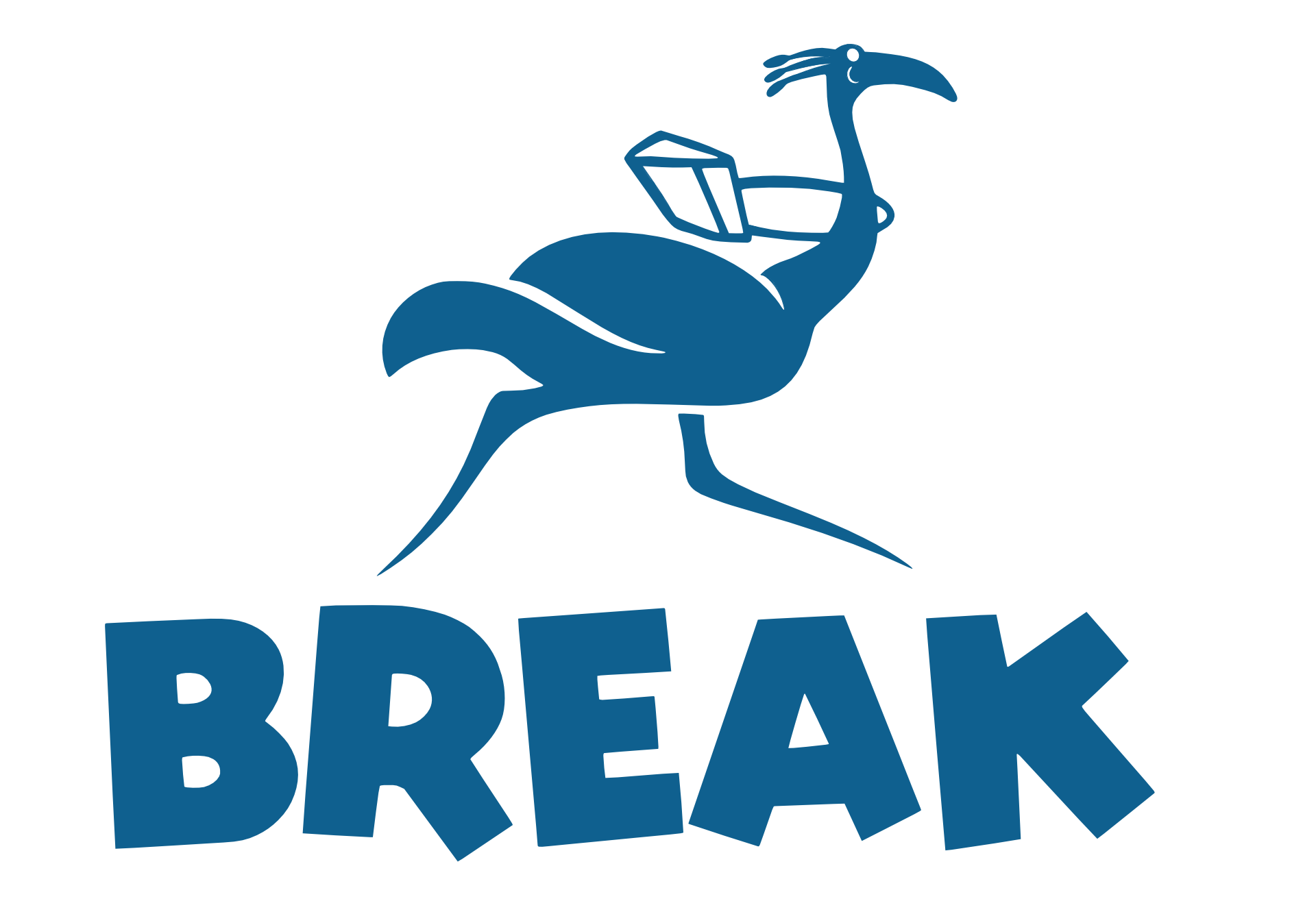 logo break completo azzurro